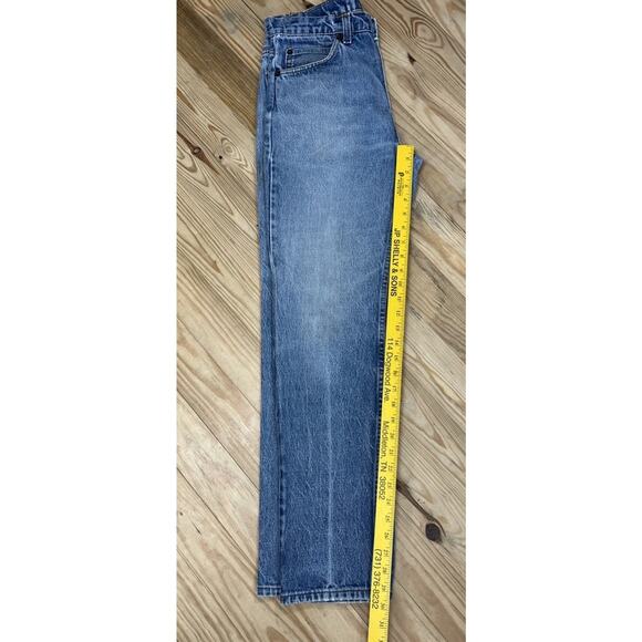 Vintage Levis 505 Orange Tab Made in USA 80's 31x31 Straight Leg Denim Zip Fly - Picture 5 of 5